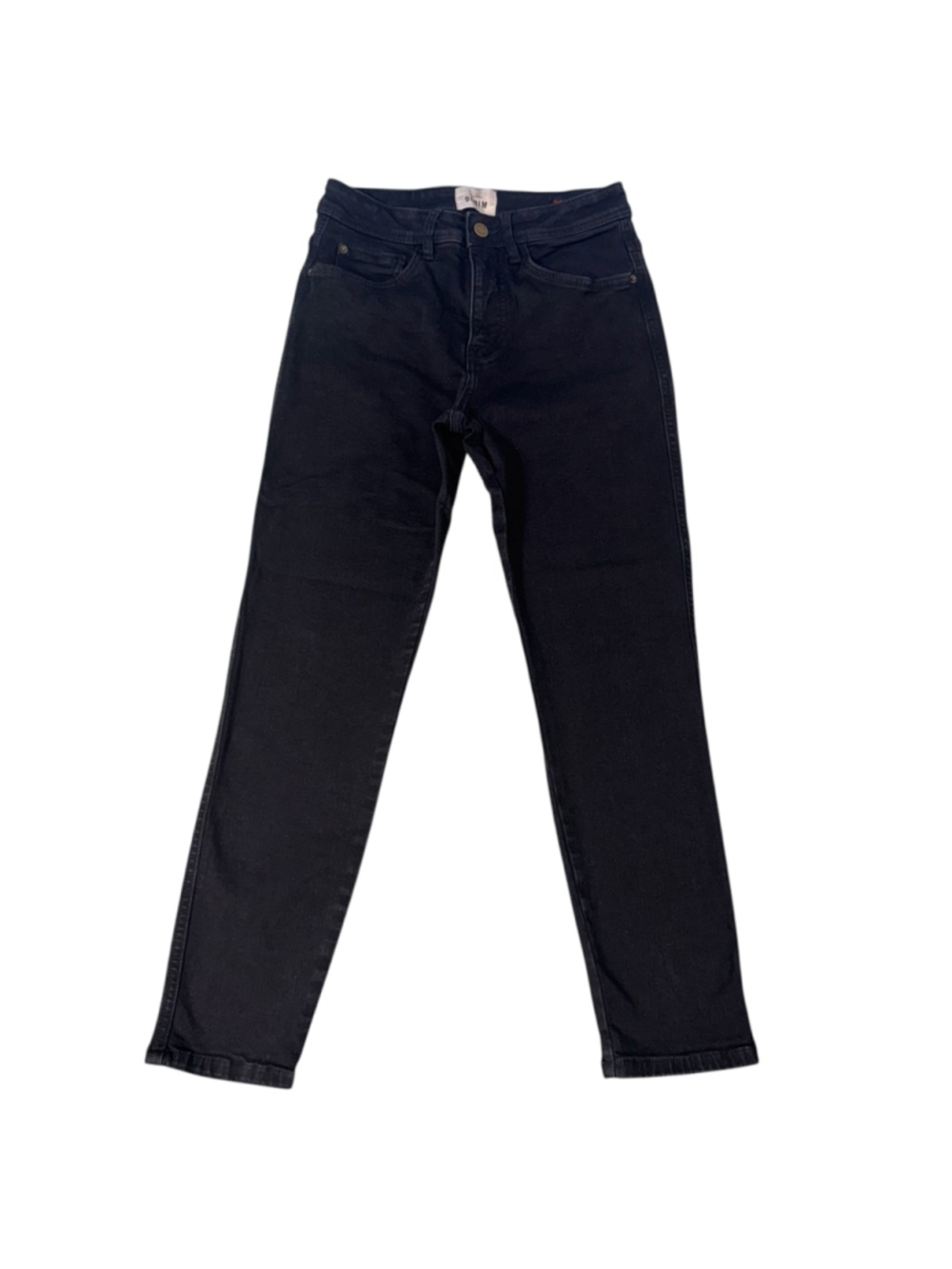 Sezane Denim Black Skinny High rise Cropped Leg Jeans Size 36/US 4, Small